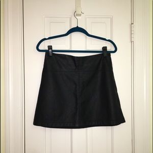 Black Leather Abercrombie Skirt